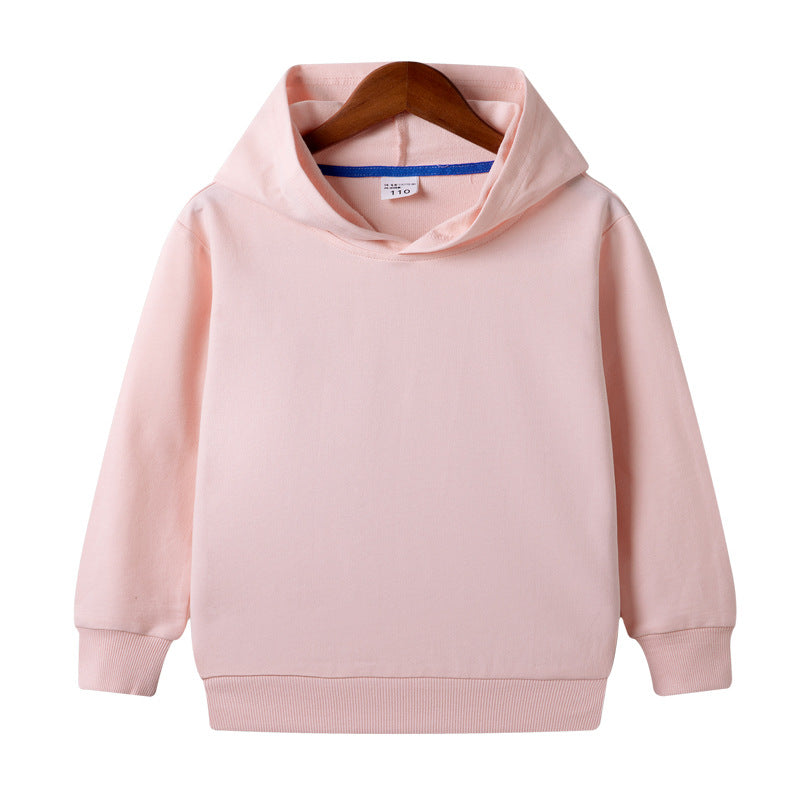 Customized Pure Cotton Hooded Blank Sweater For Middle And Small Children Customized Pure Cotton Hooded Blank Sweater For Middle And Small Children